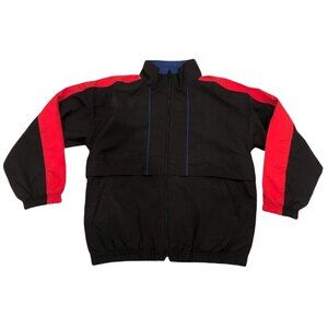 Matrix Full Zip Track Jacket Retro Black Red Blue Children's Small 6/7 Polyester